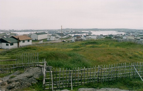 Vue générale d'un village maritime