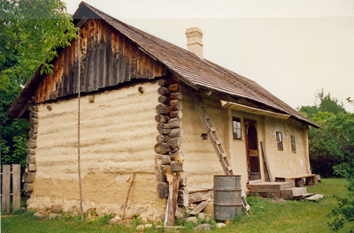 Photo d'un bâtiment historique en bois