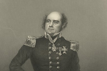 Sir John Franklin in uniform.