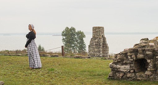 Madelaine Askin, ruines du vieux Fort St.Joseph, lieu historique national du Fort-St. Joseph