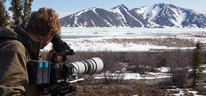 Filming activities taking place in Ivvavik National Park. 