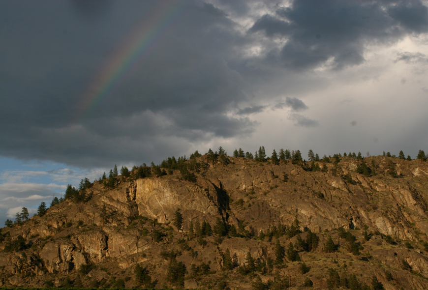 Rainbow over South Okanagan region
