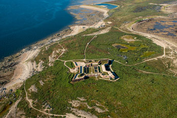 Aerial eye view of Prince of Wales Fort