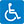 symbole du fauteuil roulant