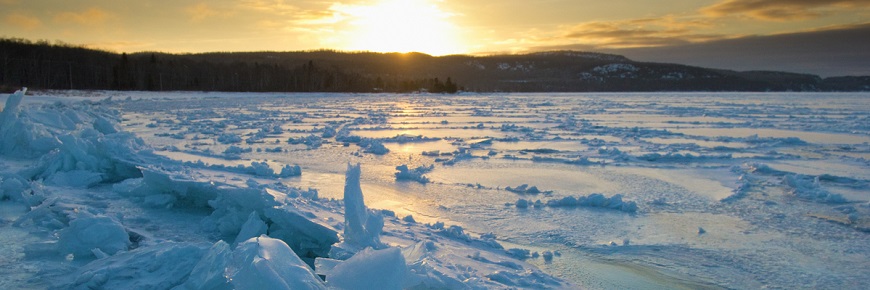 Ice on lake Superior