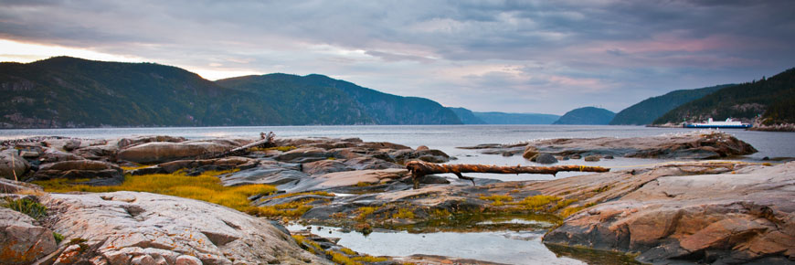Viewpoint on the mouth of the Saguenay River. 