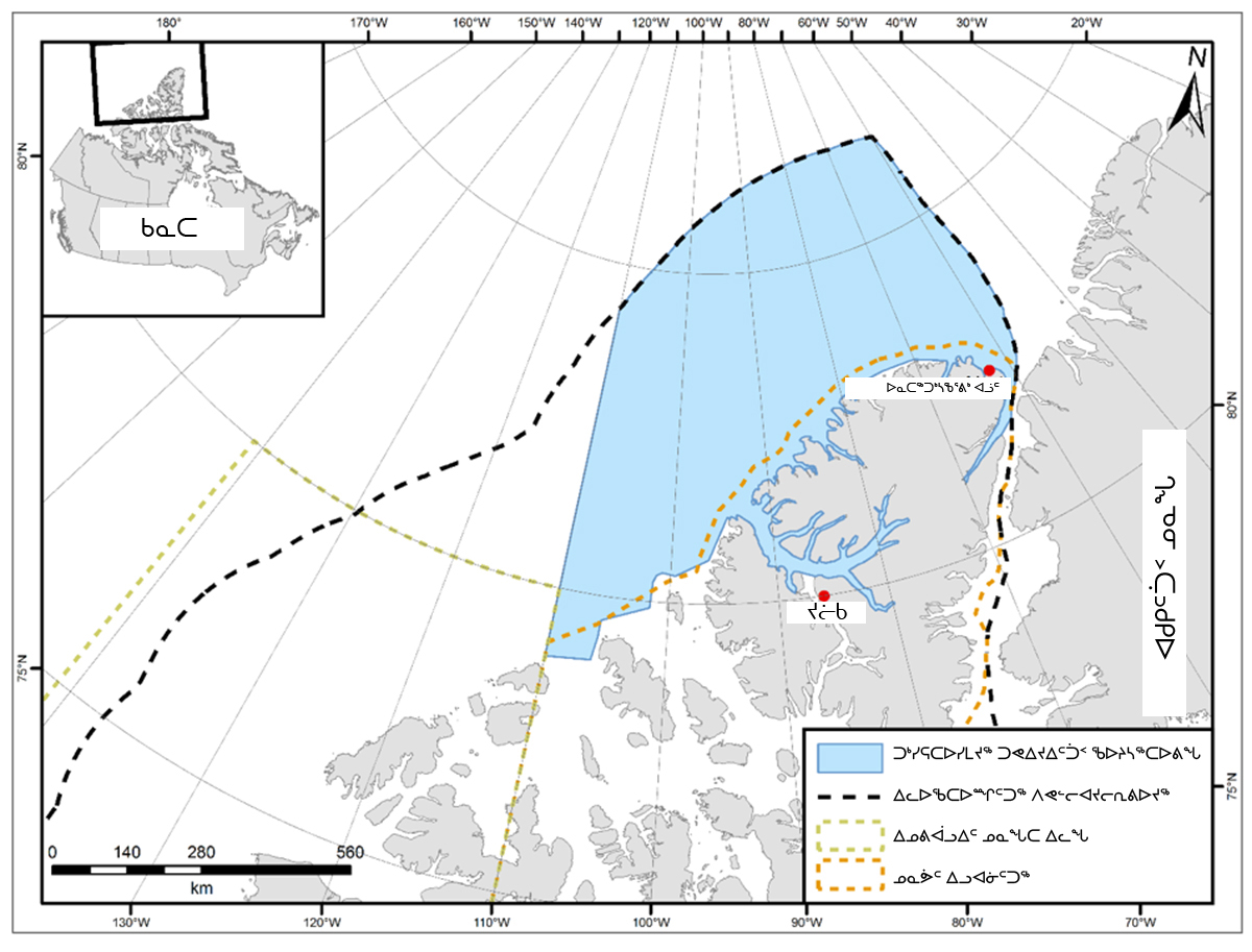Map of Tuvaijuittuq Study Area