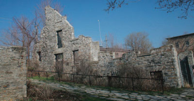 Ruins of a woollen mill