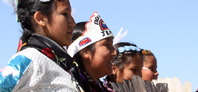 Quatre filles autochtones