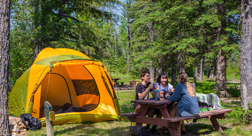Camping à accès piéton