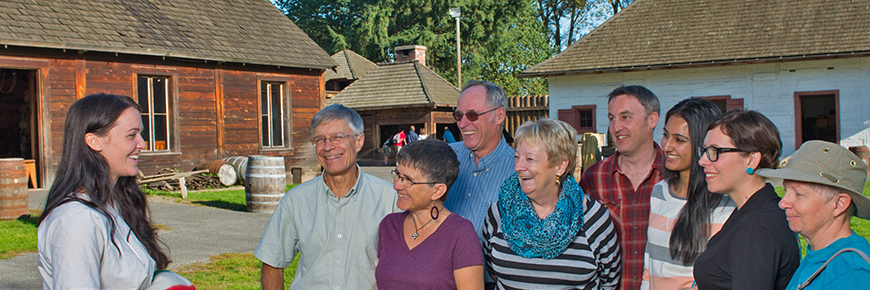 Group takes a special guided tour at Fort Langley National Historic Site