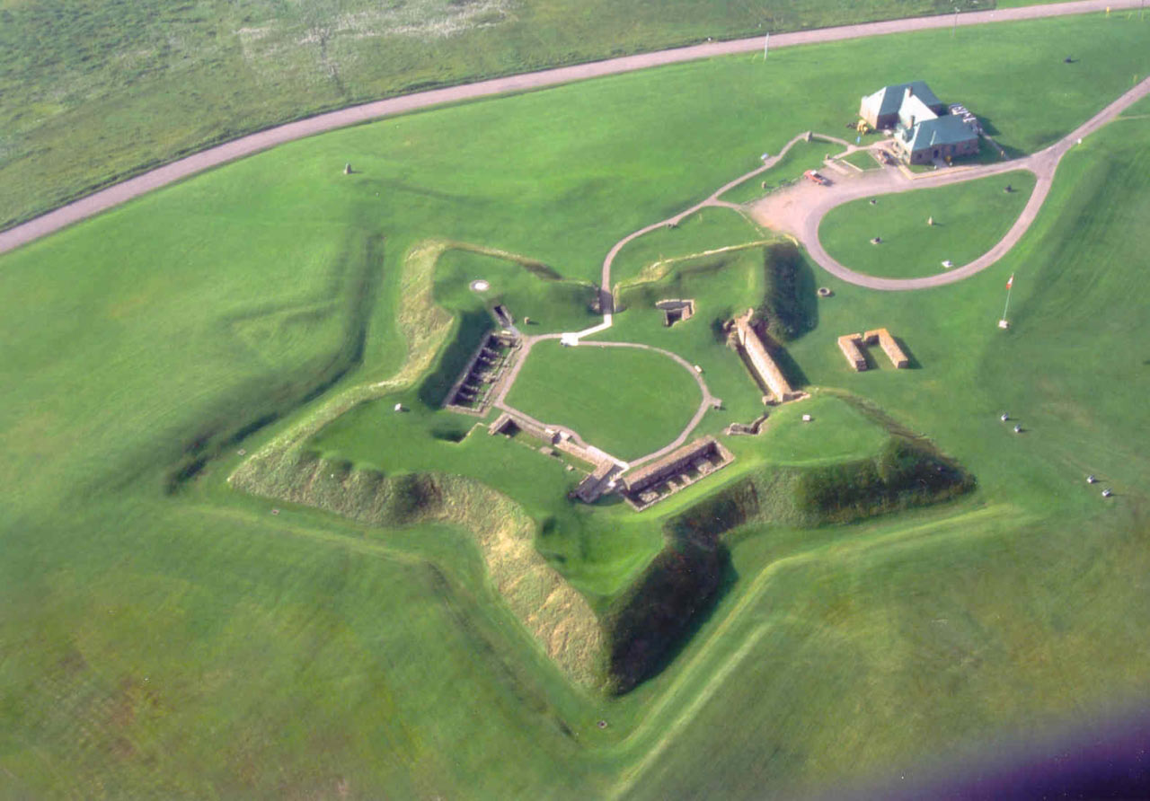 Vue aérienne du fort