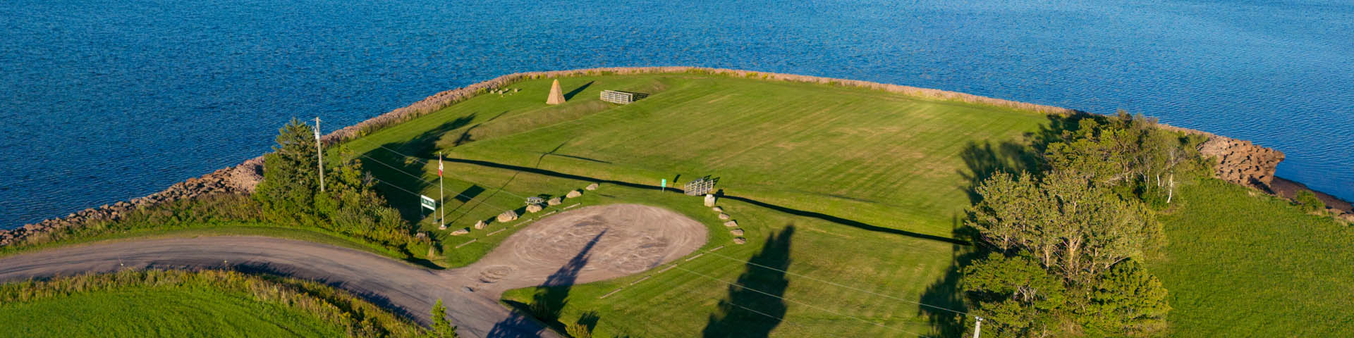 Aerial view of Fort Gaspareaux