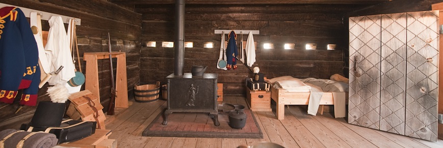 Inside of the blockhouse