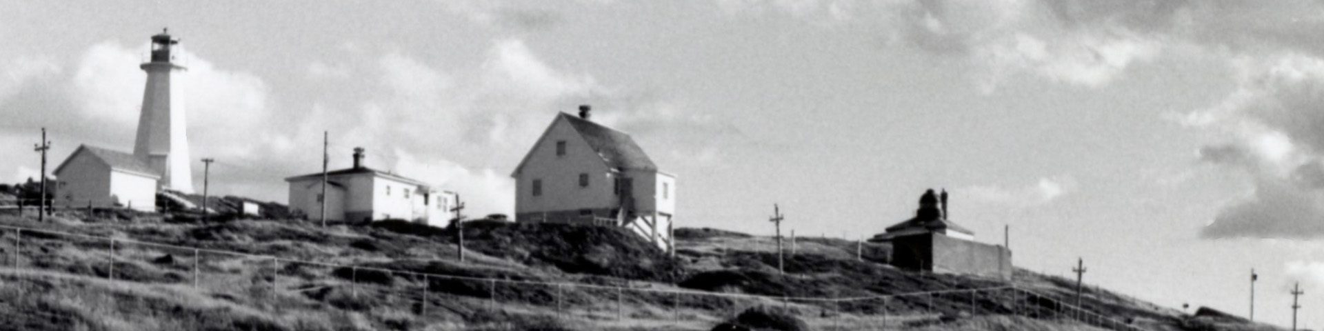 Cape Spear in black and white