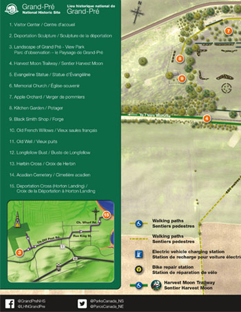 Map of Grand-Pré National Historic Site