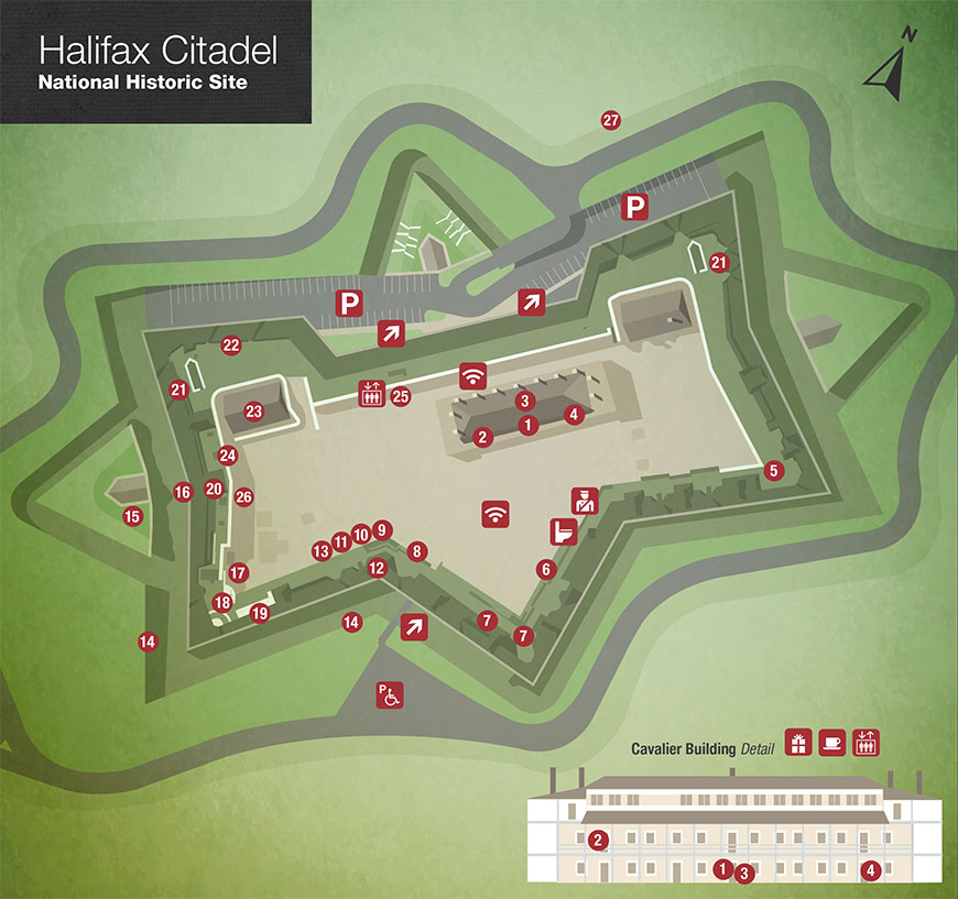 Map of Halifax Citadel