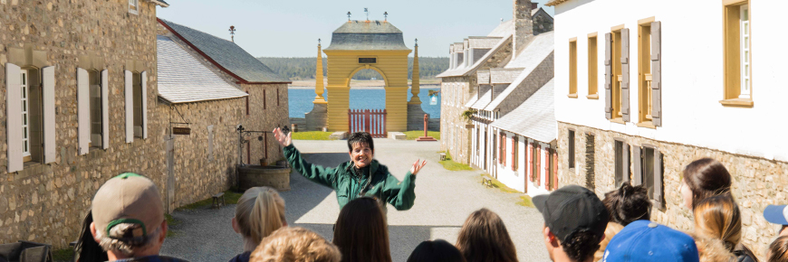 Guided tour at the Fortress of Louisbourg National Historic Site