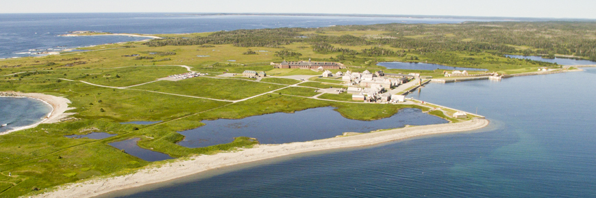Aerial view of the Fortress of Louisbourg