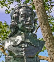 Bust of Champlain at Port-Royal 