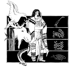 Image from the book, 'The Micmac And How Their Ancestors Lived Five Hundred Years Ago'