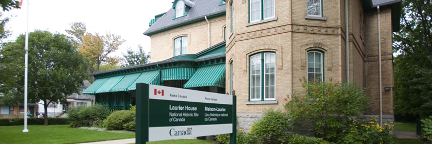 View of the front of Laurier House