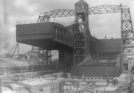 Construction of the Kirkfield lockstation
