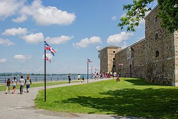 Vue de l'entrée du fort Chambly