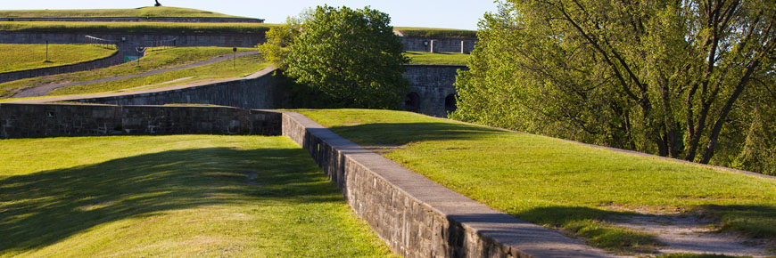 Une section des fortifications
