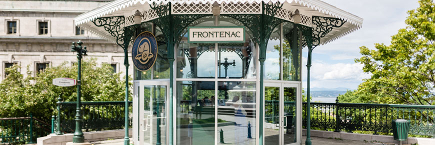 Frontenac Kiosk, located on the Dufferin Terrace