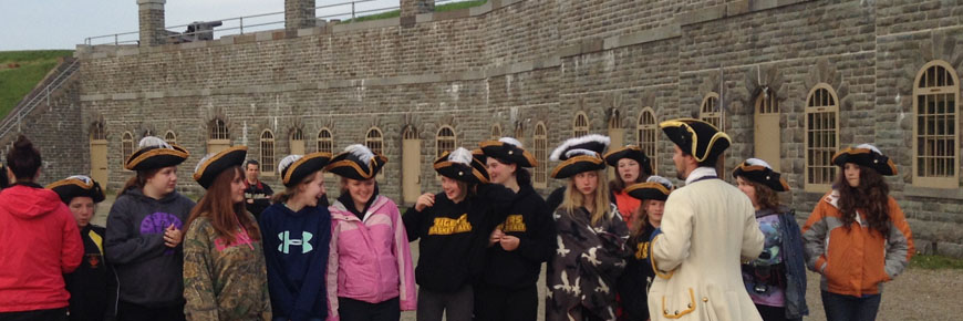 school group at Levis Forts