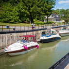 Boat lockage at the Saint-Ours Canal