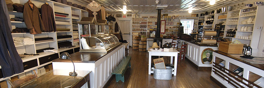 Interior of the general store