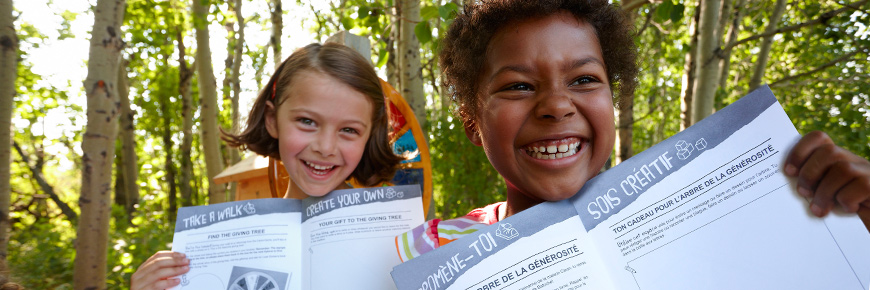 Children with Xplorers booklets