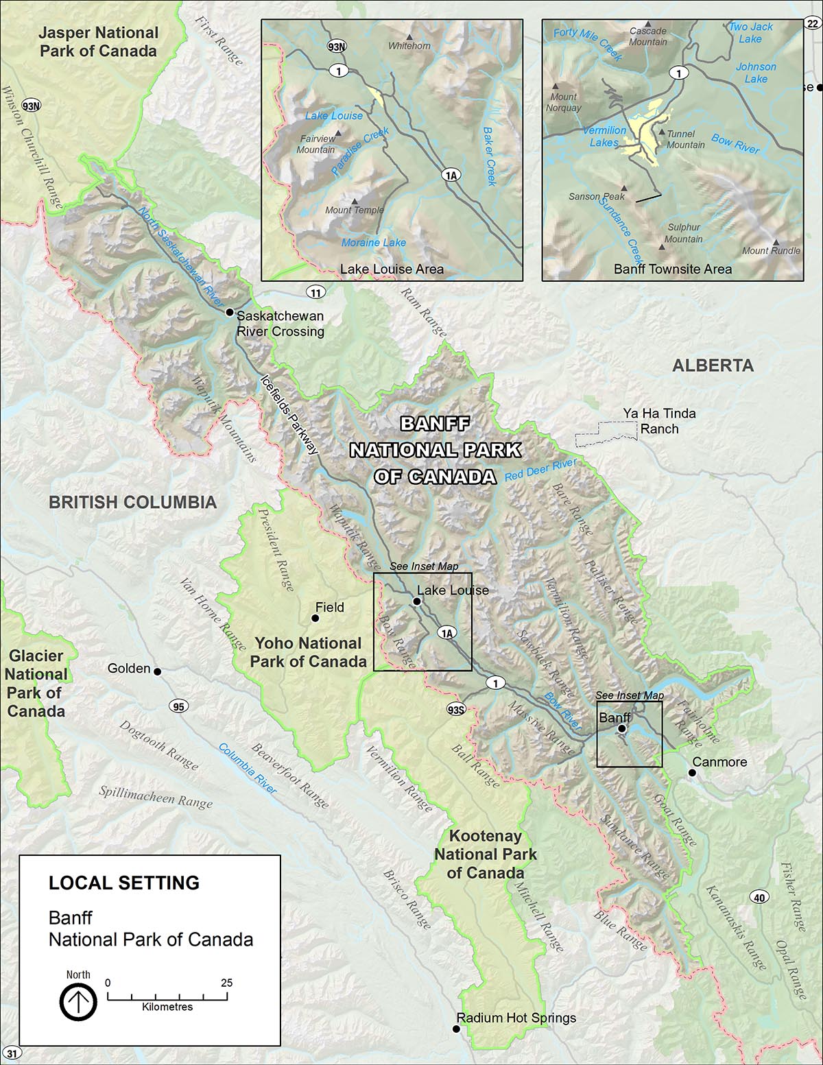  Map 2: Banff National Park 