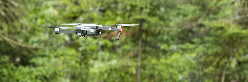 Un drone volant