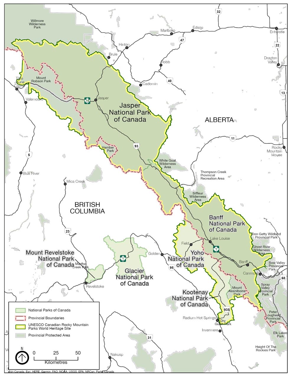 Banff National Park Of Canada Management Plan 2022 Banff National Park   Banff Map1 Regional 989x1280 