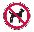 No dogs allowed on trail