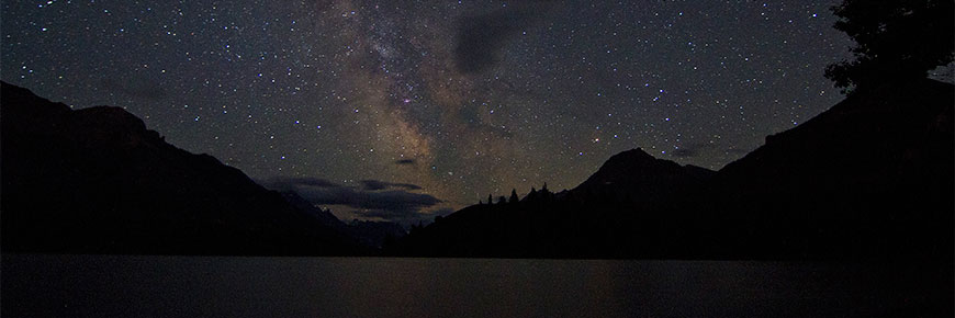 Milky Way over Waterton Lakes National Park 