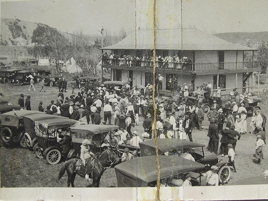 The Hazzard Hotel in Waterton, in 1910