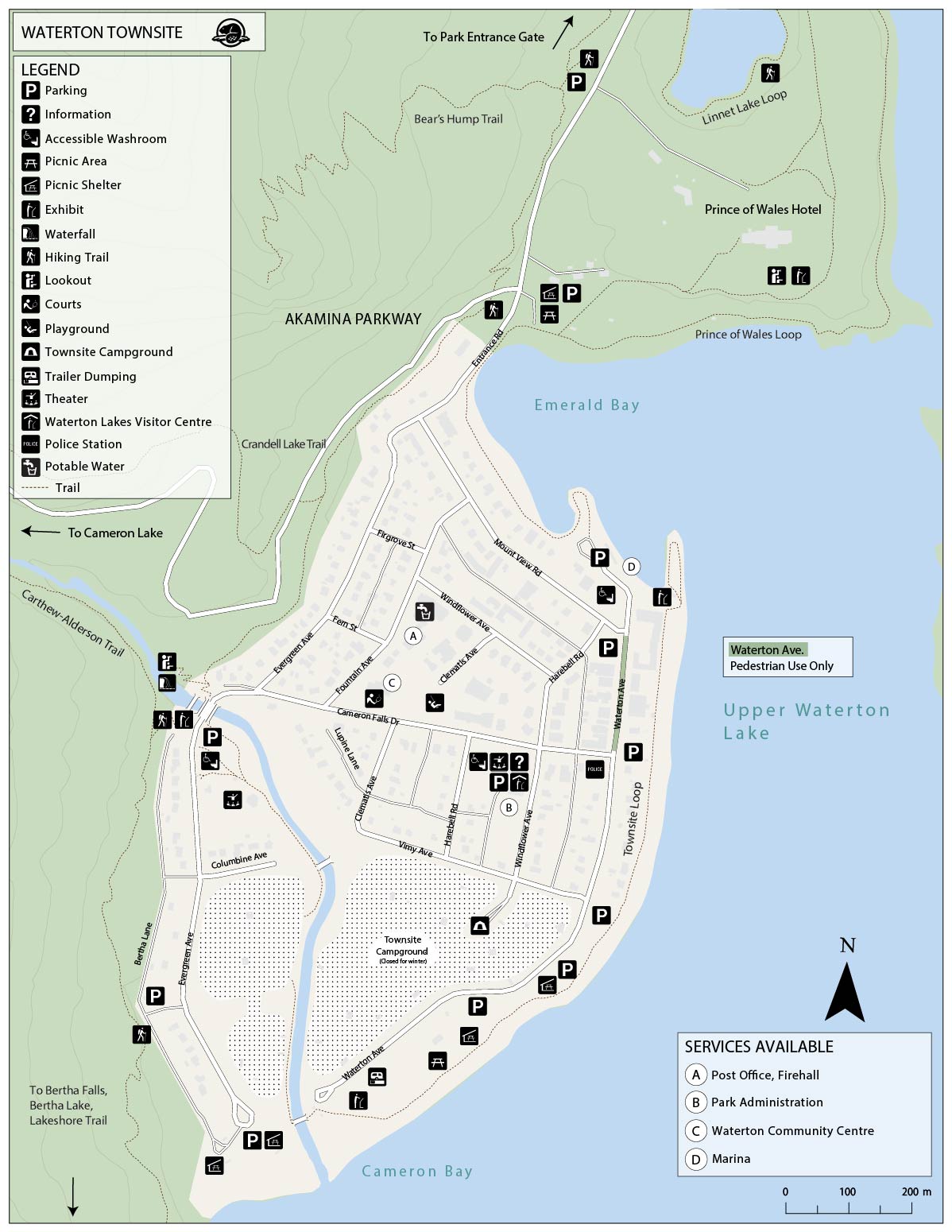 Waterton townsite - Waterton Lakes National Park