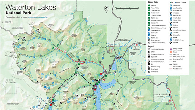 Maps - Waterton Lakes National Park