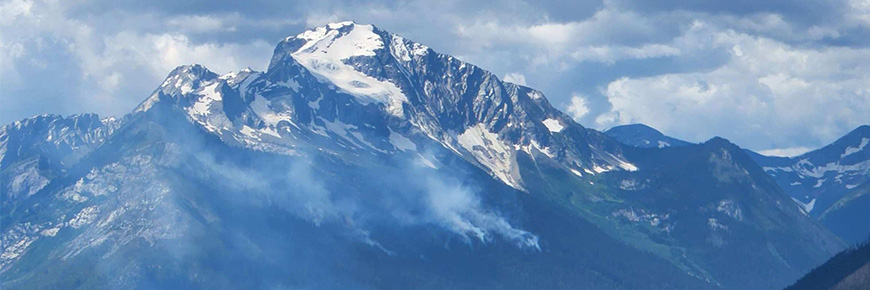 Incendie ruisseau-Ursus, Parc national des Glaciers 2022