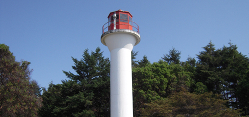Une phare de Georgina Point sur l'Île Mayne