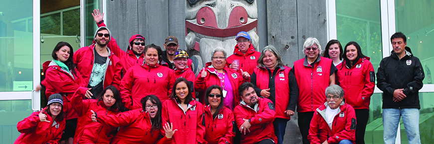 Photo de groupe des gardiens de Haida Gwaii 