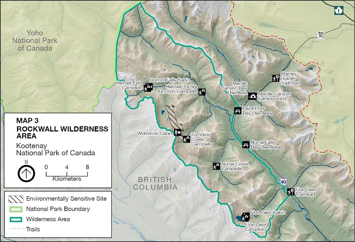 Map 3: The Rockwall Wilderness Area