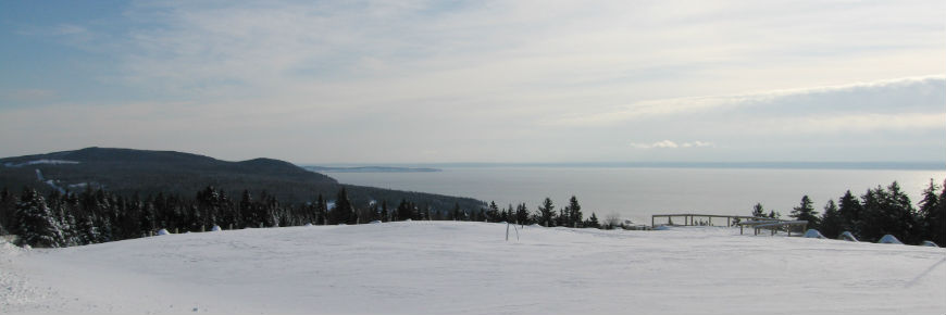 Paysage du Parc national Fundy en hiver