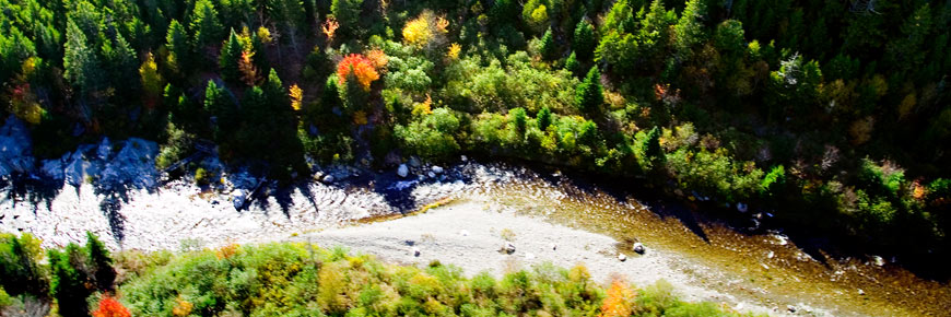 Bird's eye view of the Upper Salmon river