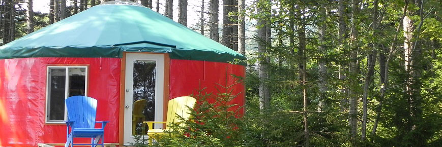 A yurt in the summer
