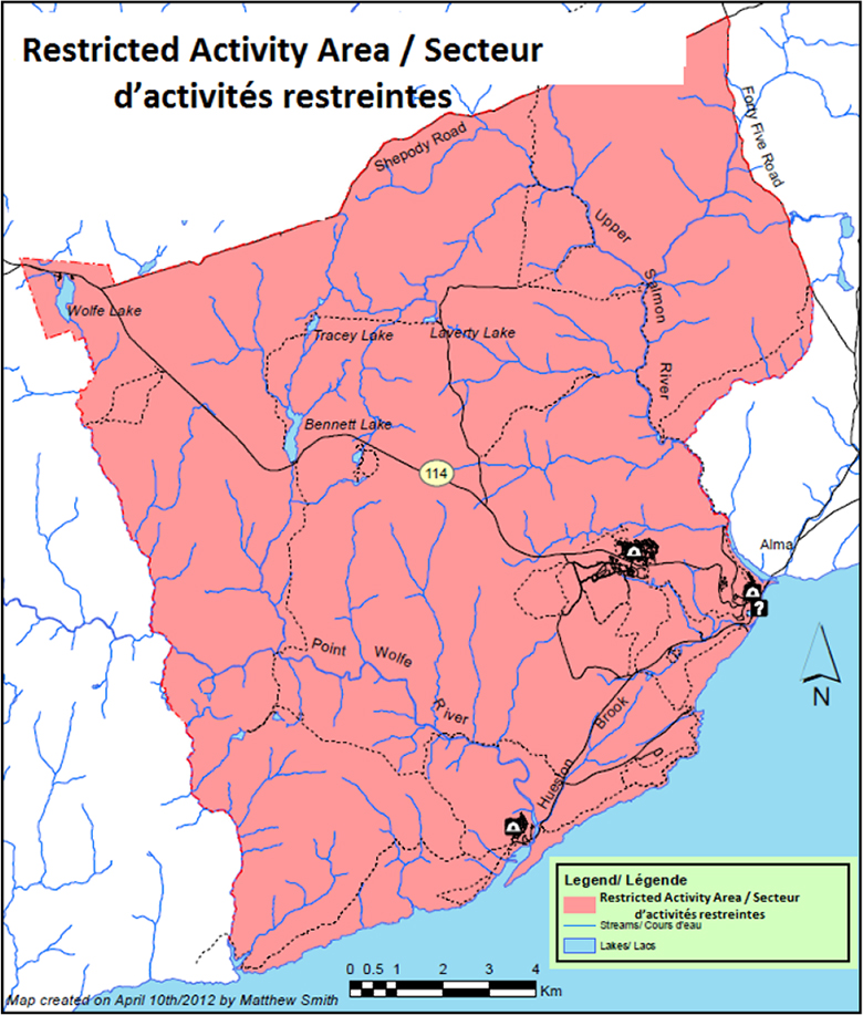Map- Restricted Activity Area